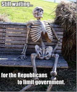Waiting on Republicans to limit government