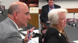 GA State Reps Todd Jones and Mary Margaret Oliver in State Senate Hearing